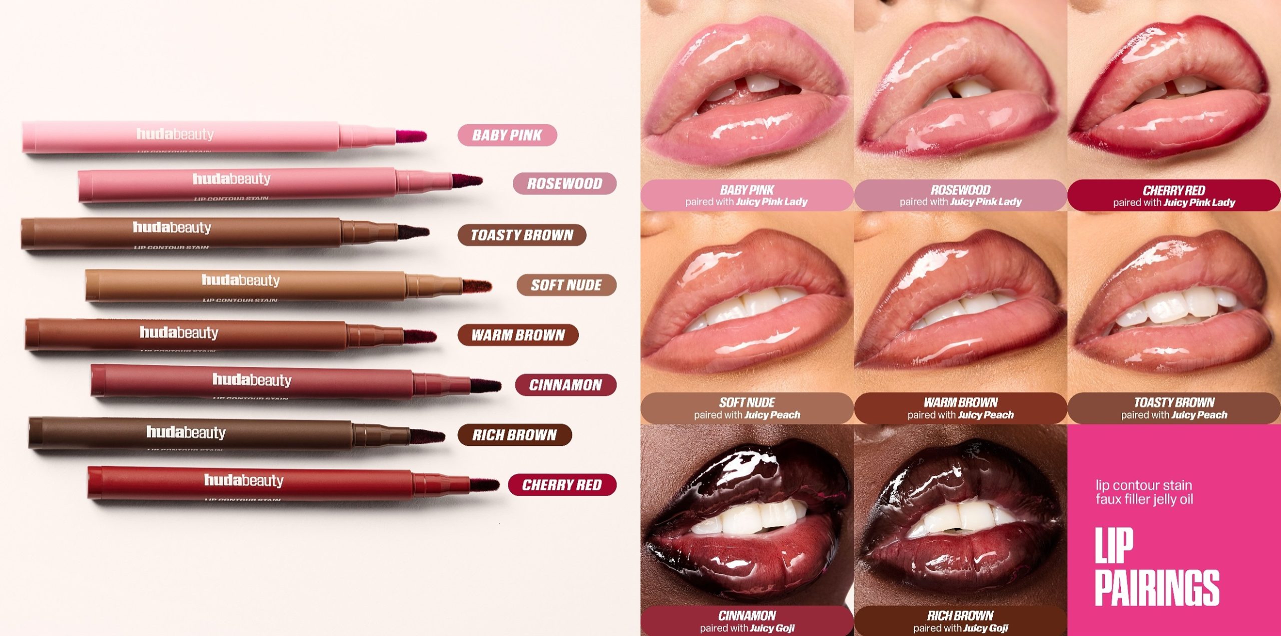 Huda Beauty Lip Contour Lip Stain Huda Beauty Lip Contour Lip Stain