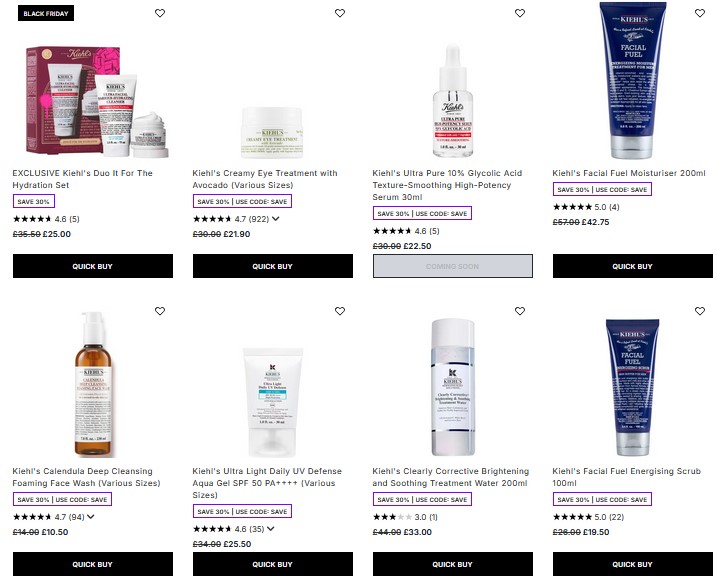 30% off Kiehl's at Lookfantastic 30% off Kiehl's at Lookfantastic