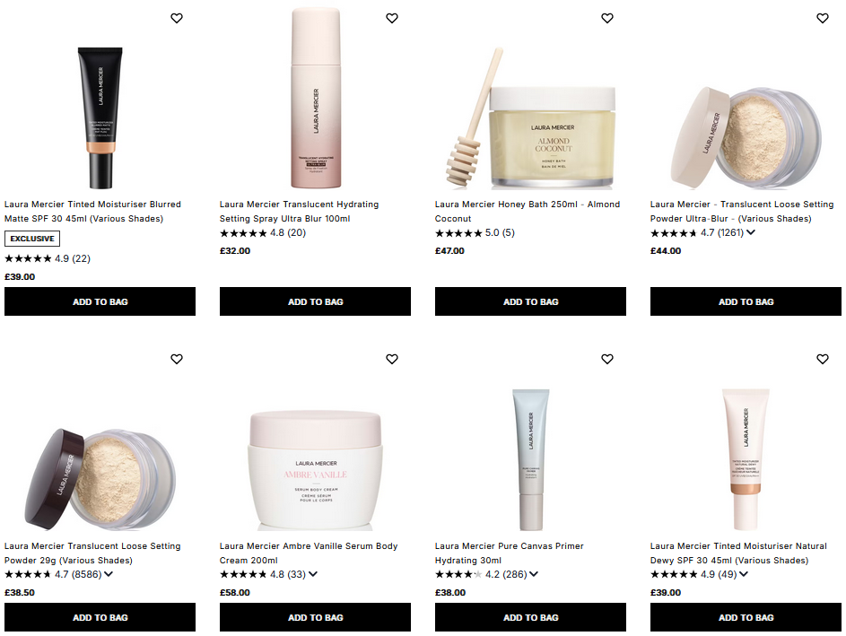 20% off Laura Mercier at Cult Beauty 20% off Laura Mercier at Cult Beauty