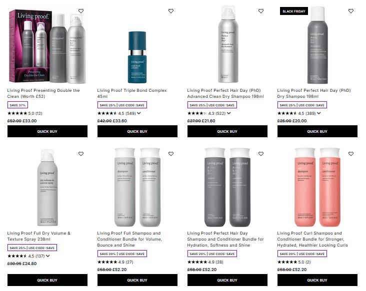 20-25% off Living Proof at Lookfantastic 20-25% off Living Proof at Lookfantastic