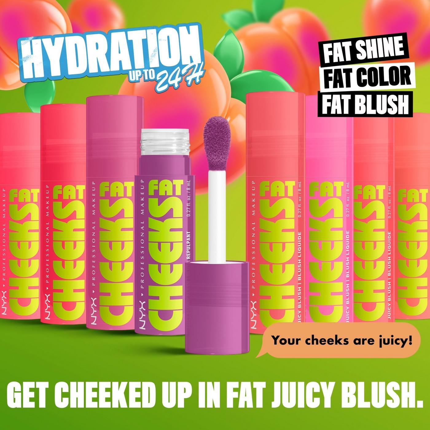 NYX Professional Makeup Plum Pop Fat Cheeks Dewy Liquid Blush NYX Professional Makeup Plum Pop Fat Cheeks Dewy Liquid Blush