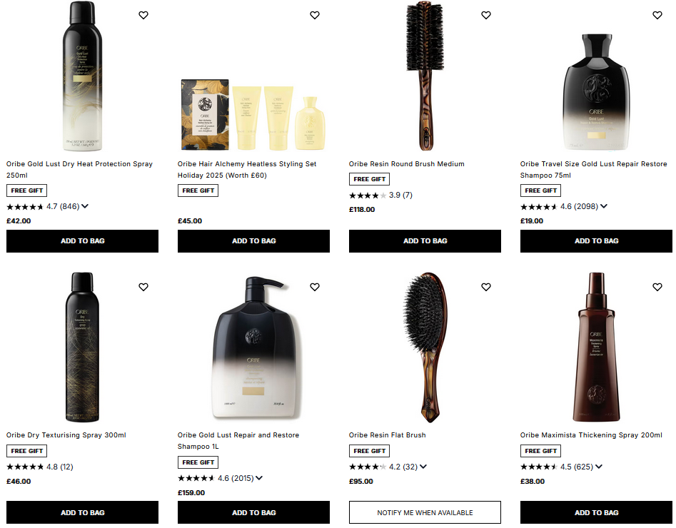 20% off Oribe at Cult Beauty 20% off Oribe at Cult Beauty