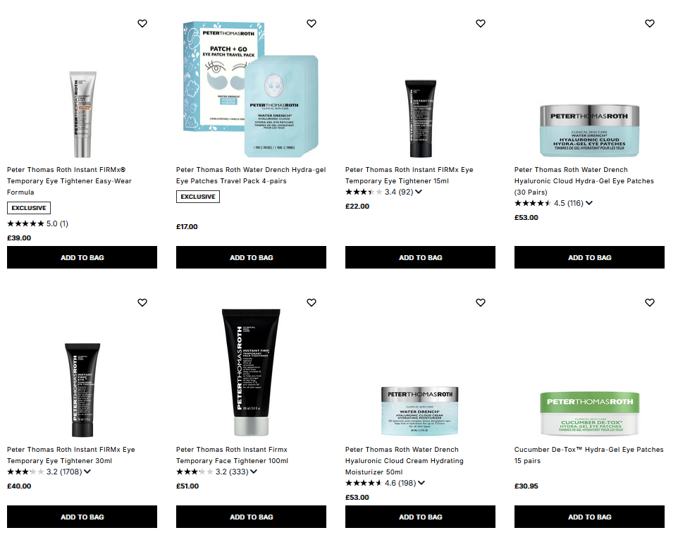 20% off Peter Thomas Roth at Cult Beauty 20% off Peter Thomas Roth at Cult Beauty
