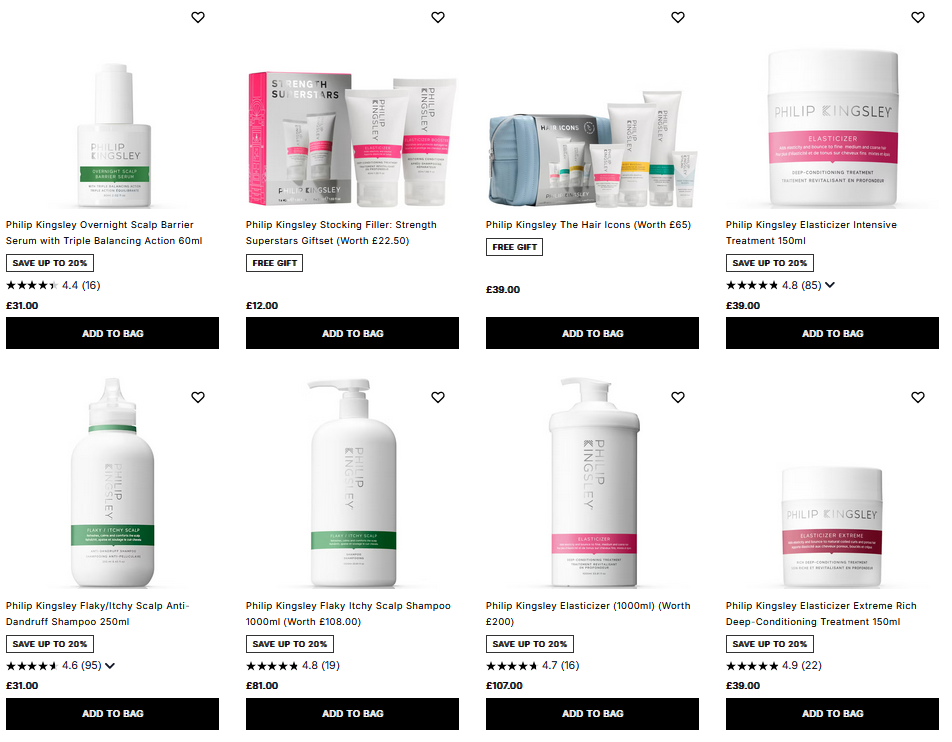 20% off Philip Kingsley at Cult Beauty