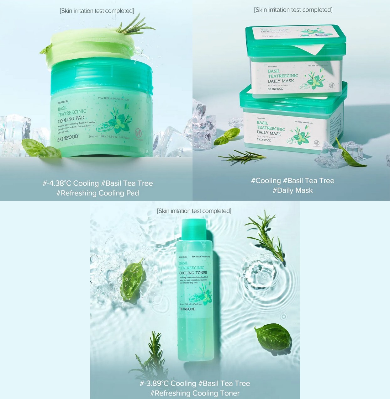 SKINFOOD Basil Teatreecinic Collection at Yesstyle