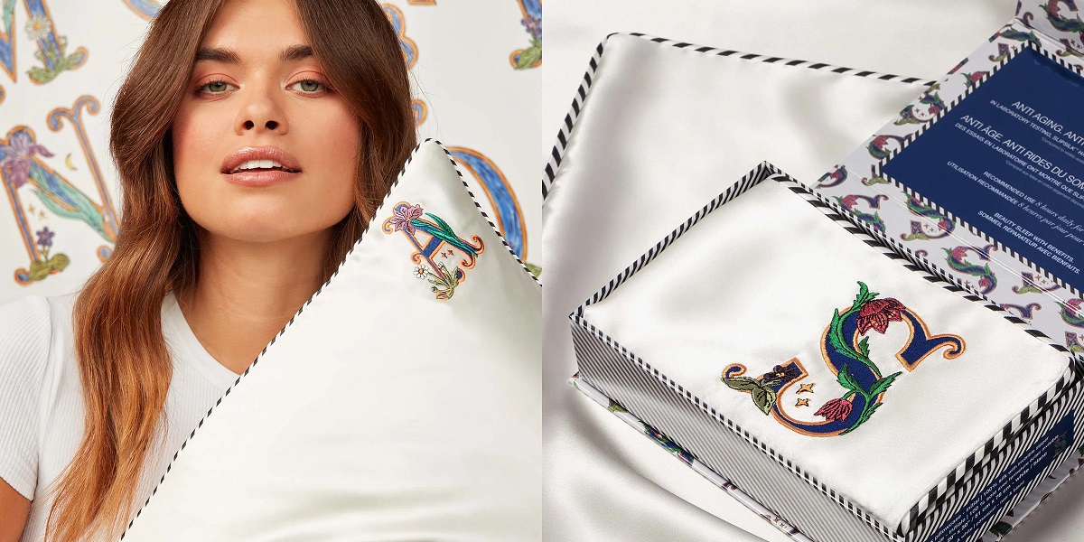 Slip Pure Silk Initial Collection Queen Pillowcase Slip Pure Silk Initial Collection Queen Pillowcase