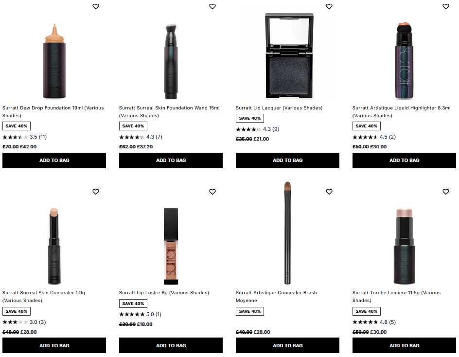 Up to 40% off Surratt at Cult Beauty