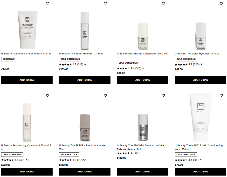 20% off U Beauty at Cult Beauty 20% off U Beauty at Cult Beauty