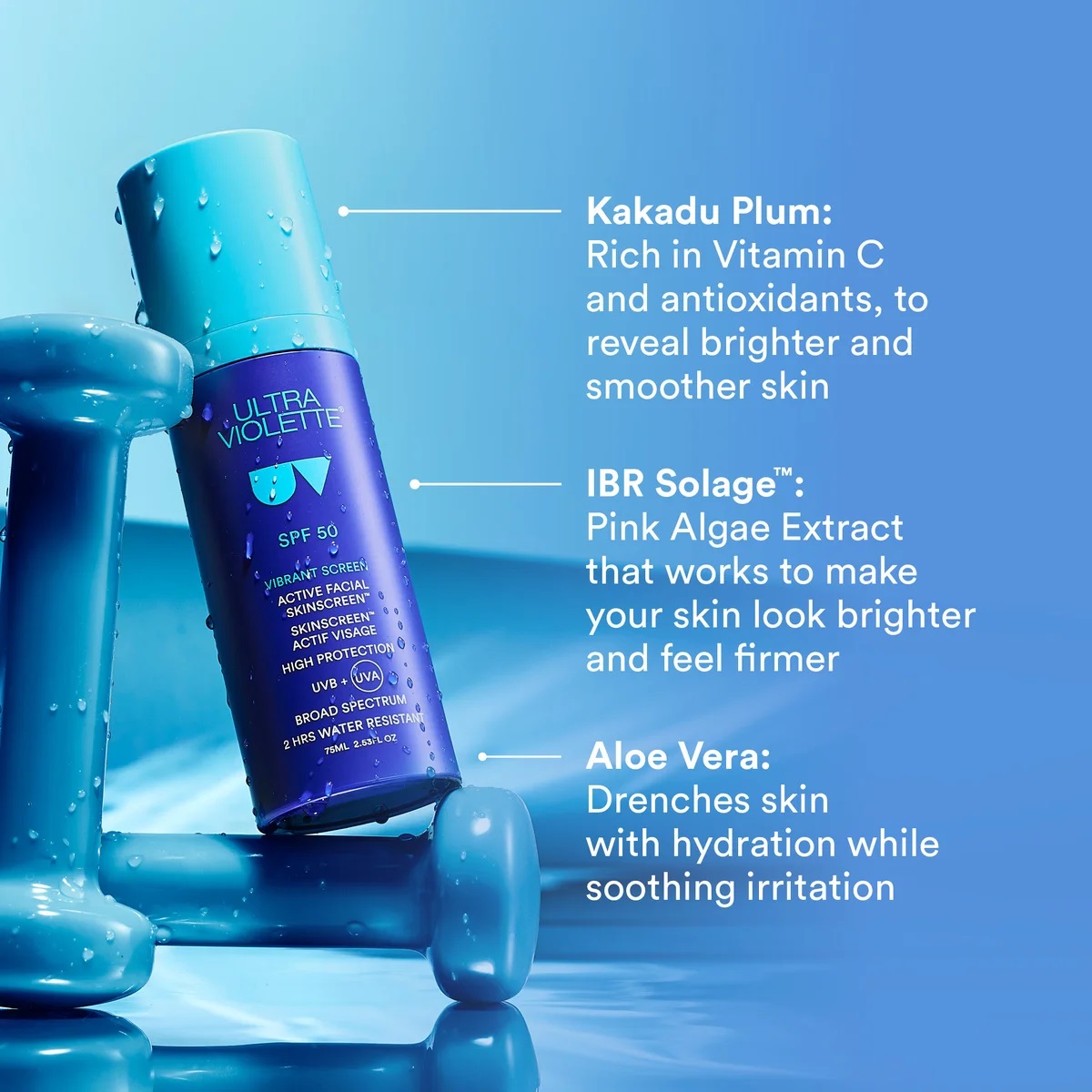 Ultra Violette Vibrant Screen SPF 50 Active Facial SKINSCREEN Ultra Violette Vibrant Screen SPF 50 Active Facial SKINSCREEN