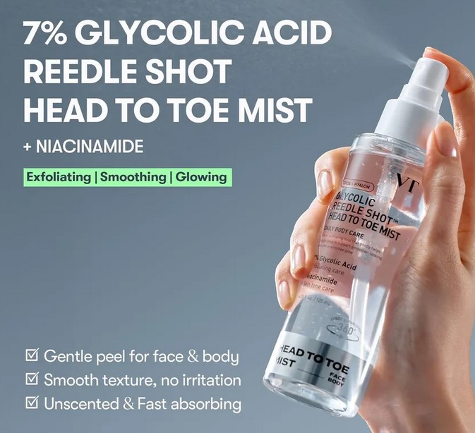 VT Glycolic Reedle Shot Head To Toe Mist VT Glycolic Reedle Shot Head To Toe Mist