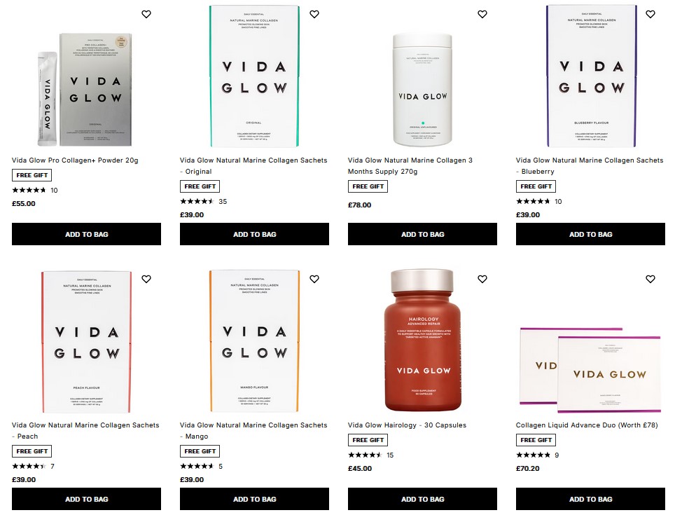 20% off Vida Glow at Cult Beauty