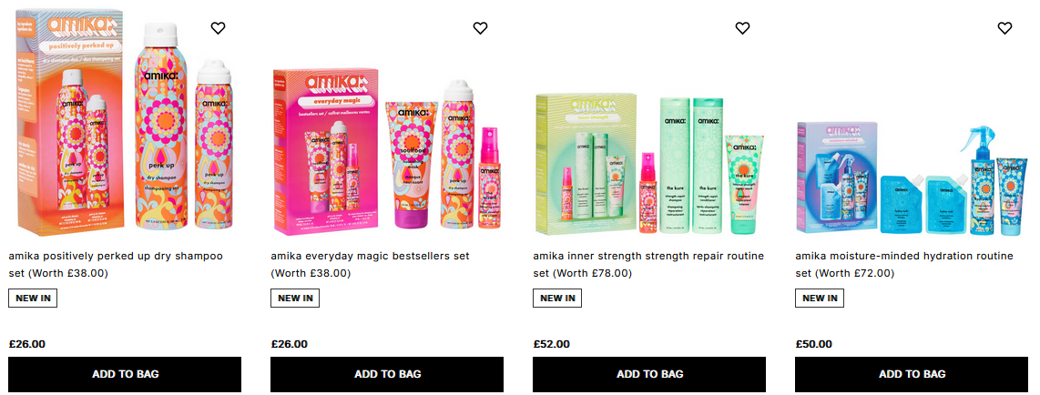 Amika Holiday 2025 Gift Sets