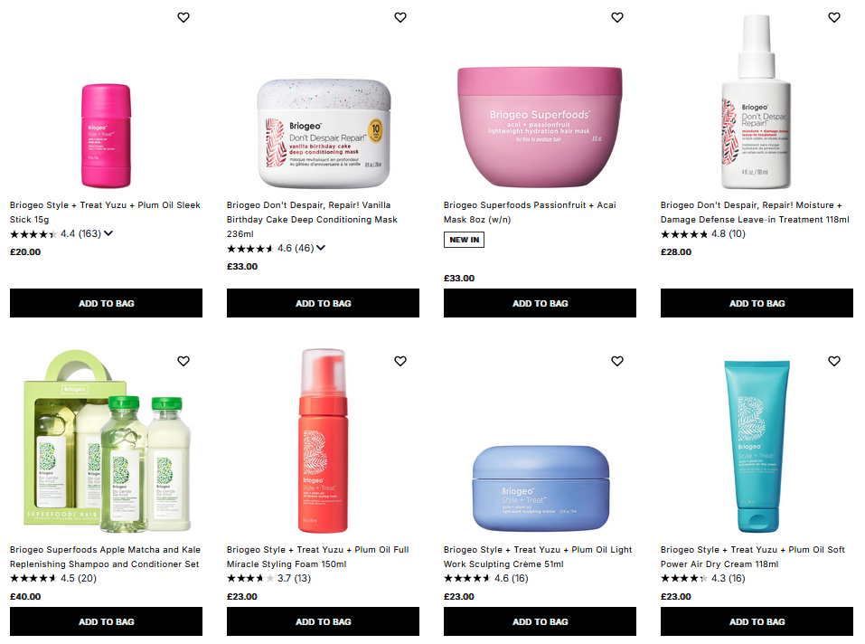 20% off Briogeo at Cult Beauty