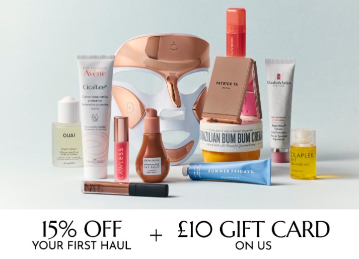 15% off your first order at Cult Beauty