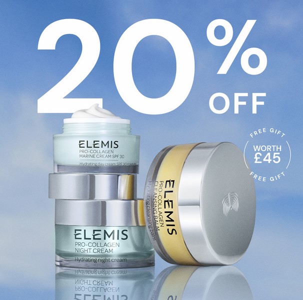 Up to 20% off summer sale at Elemis