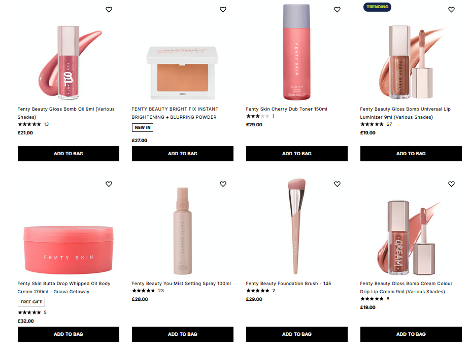 20% off Fenty Beauty at Cult Beauty