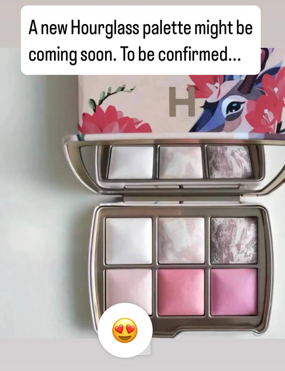A new Hourglass palette might be coming soon. To be confirmed... A new Hourglass palette might be coming soon. To be confirmed...