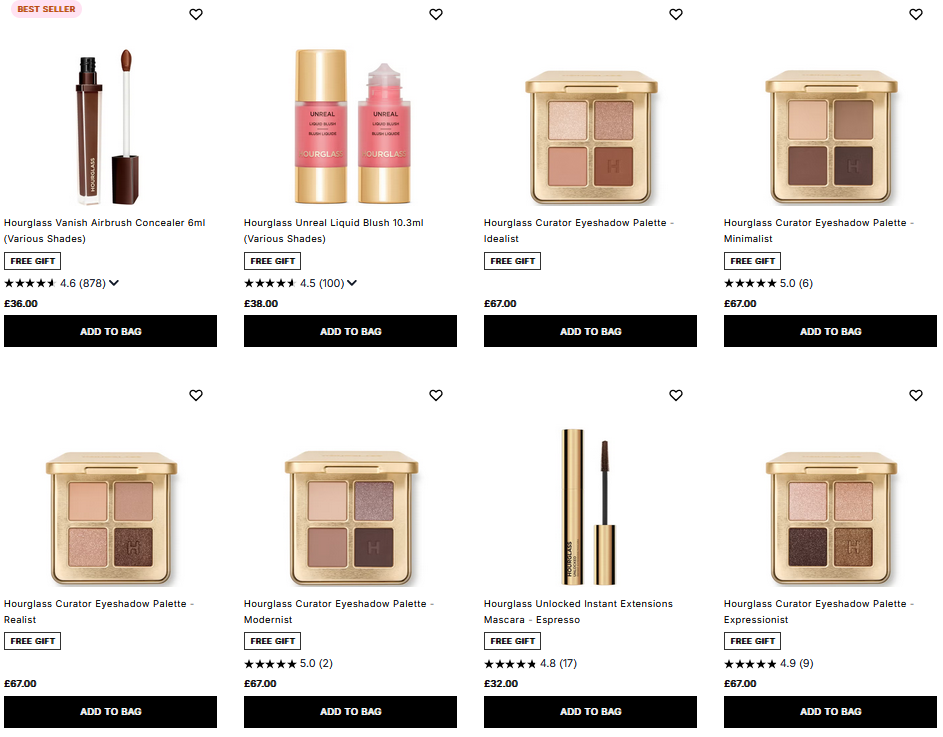 20% off Hourglass at Cult Beauty