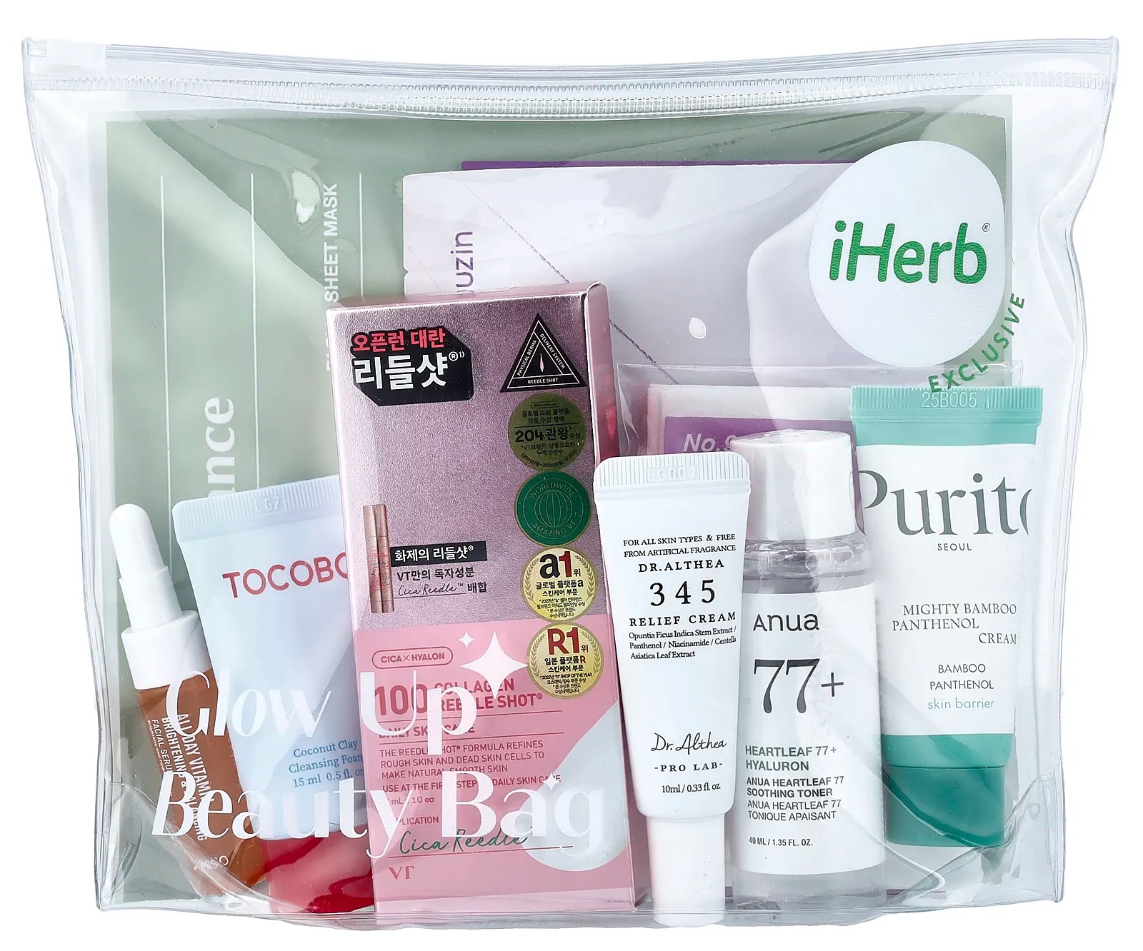 iHerb Korean Glow Up Beauty Bag 2025 iHerb Korean Glow Up Beauty Bag 2025