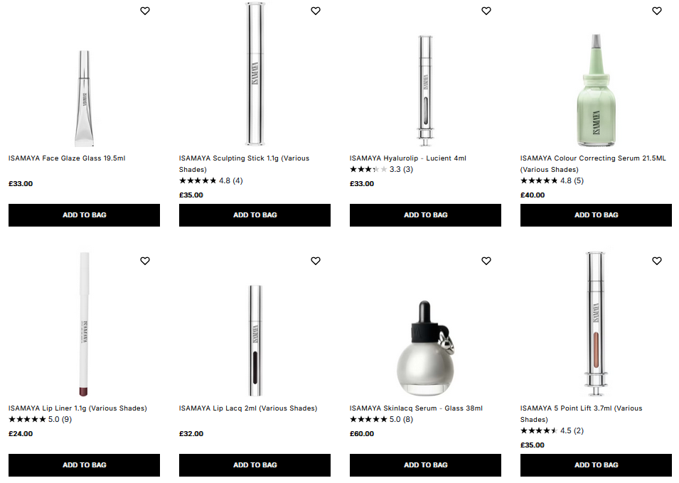 20% off ISAMAYA at Cult Beauty