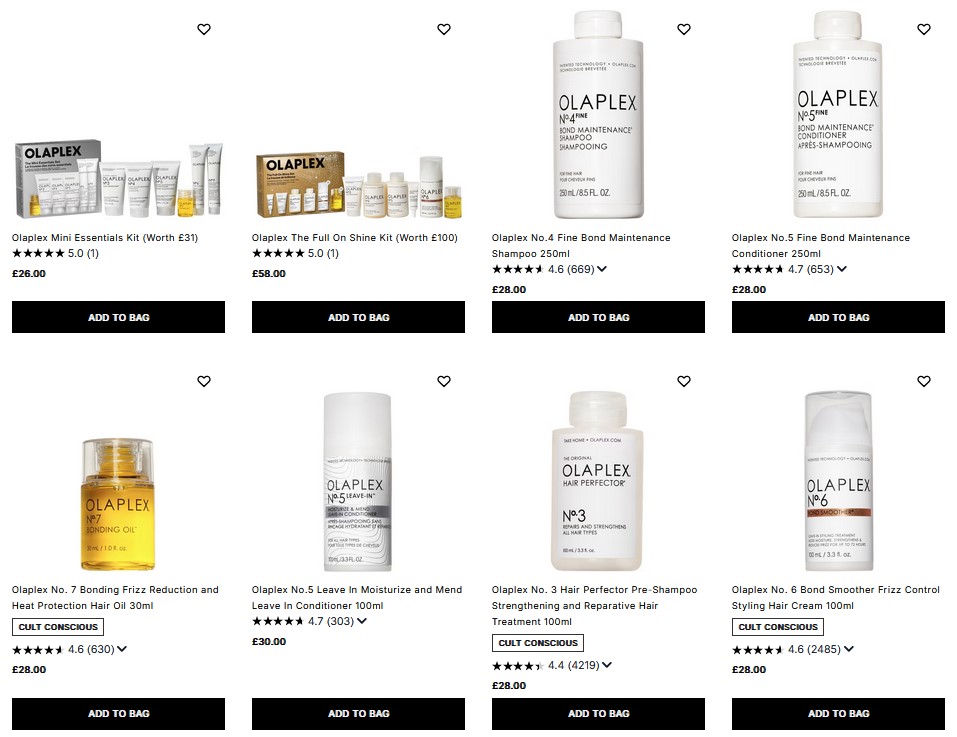 20% off Olaplex at Cult Beauty 20% off Olaplex at Cult Beauty