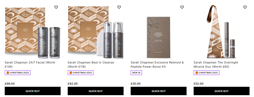Sarah Chapman Holiday 2025 Gift Sets