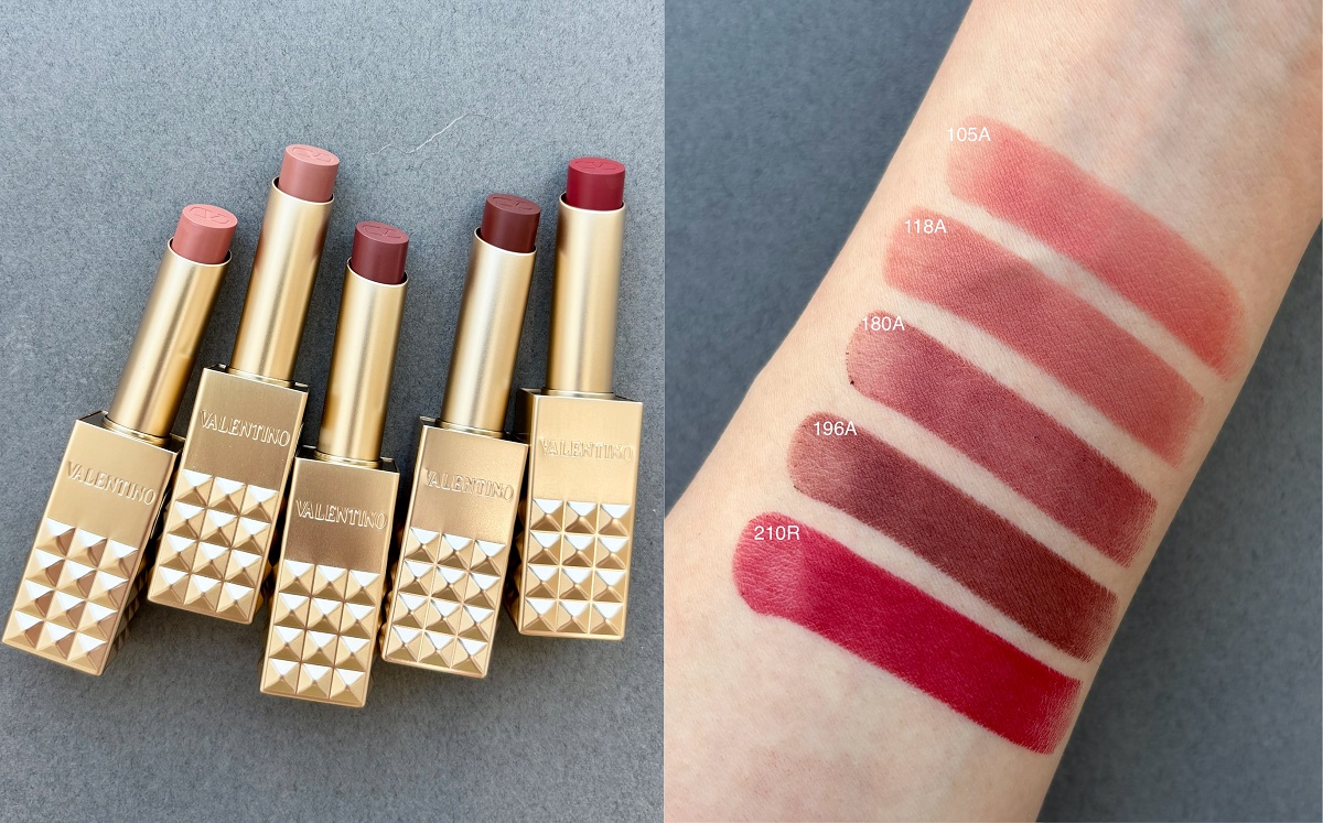 New shades of the Valentino Beauty Spike Valentino Lipstick
