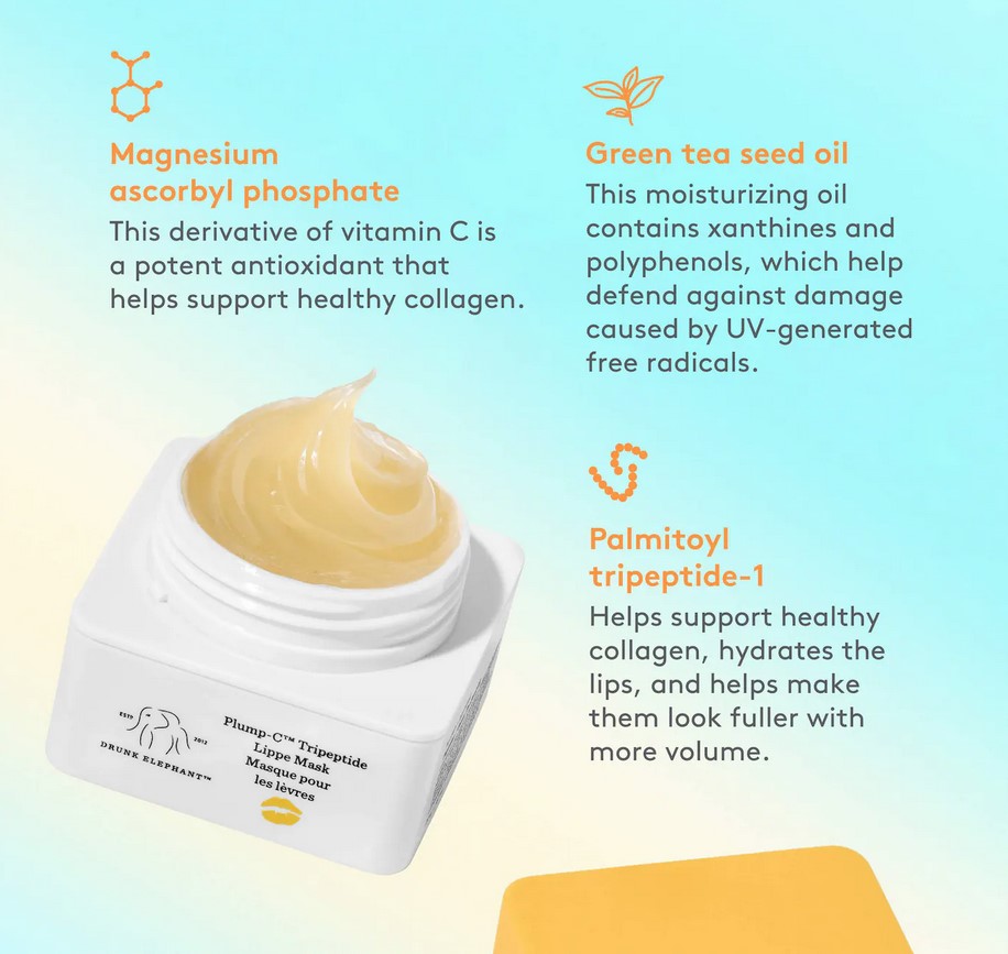 Drunk Elephant Plump-c Tripeptide Lippe Mask Drunk Elephant Plump-c Tripeptide Lippe Mask