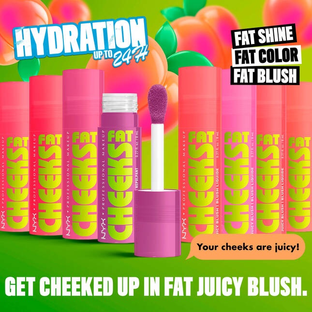 NYX Professional Makeup Fat Cheeks Juicy Liquid Blush NYX Professional Makeup Fat Cheeks Juicy Liquid Blush