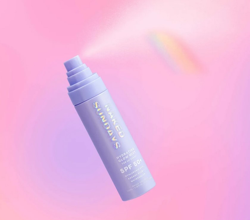 Naked Sundays SPF50+ Hydrating Glow Mist Setting Spray Sunscreen