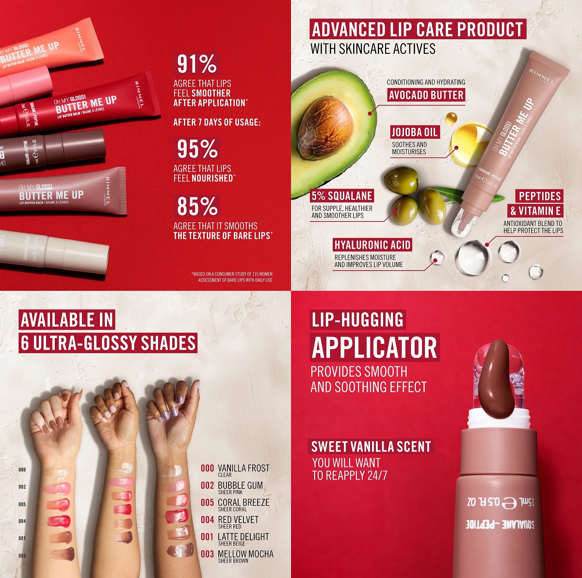 Rimmel London Oh My Gloss! Butter Me Up Lip Butter Balm Rimmel London Oh My Gloss! Butter Me Up Lip Butter Balm