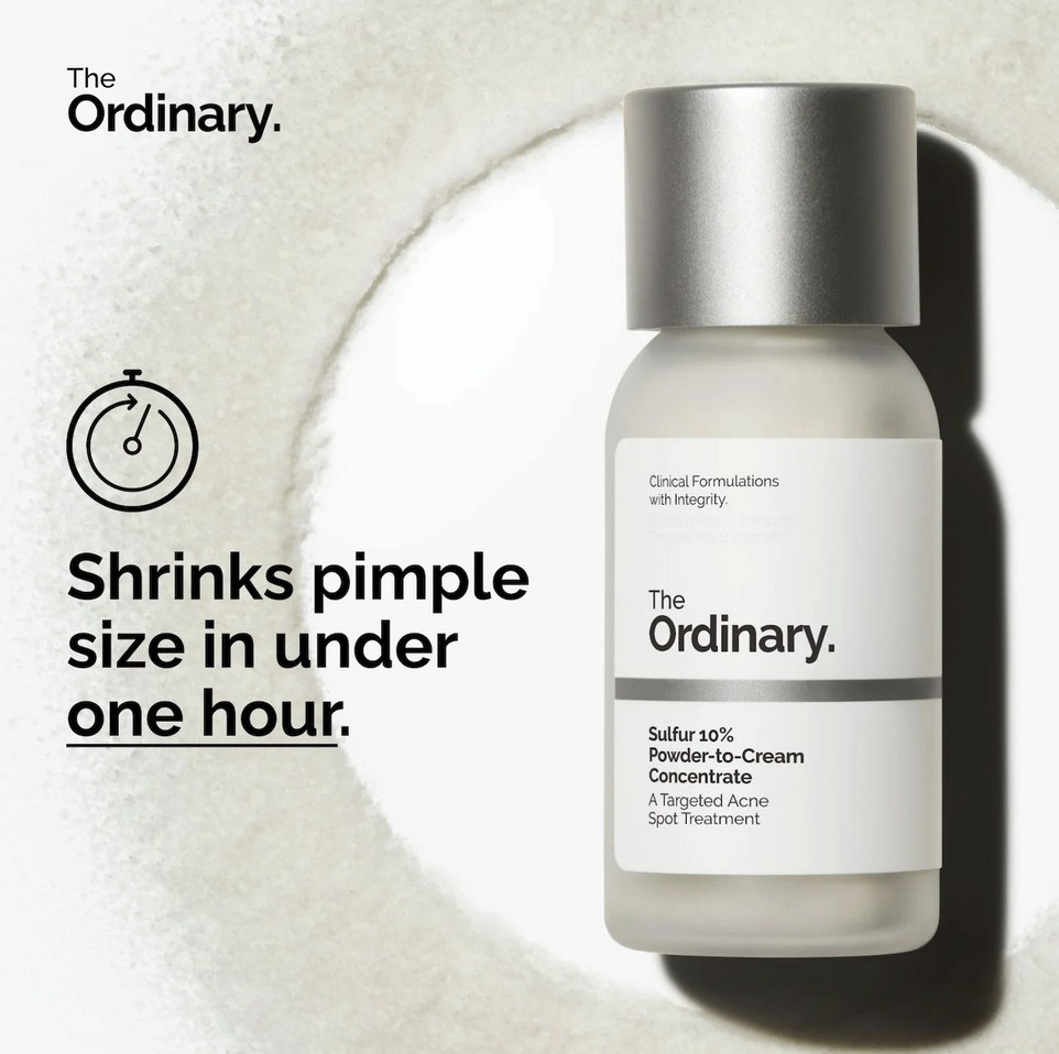 The Ordinary Sulfur 10% Powder-To-Cream Concentrate The Ordinary Sulfur 10% Powder-To-Cream Concentrate