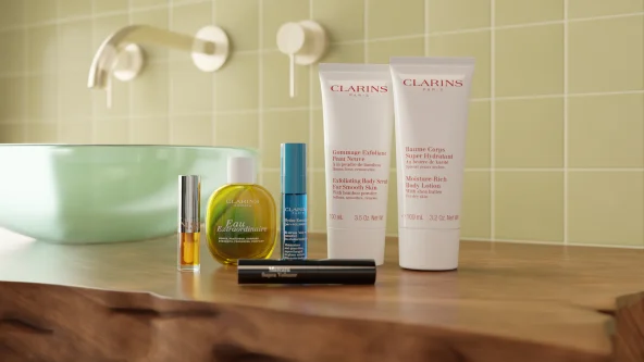 Free Clarins Beauty & Body Sunset Glow Gift