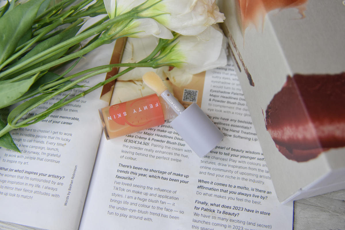 Fenty Skin Fenty Treatz Hydrating + Strengthening Lip Oil in Kalahari Melon Fenty Skin Fenty Treatz Hydrating + Strengthening Lip Oil in Kalahari Melon