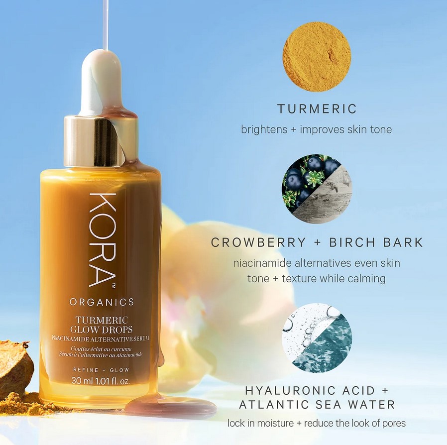 Kora Organics Turmeric Glow Drops Niacinamide Alternative Serum