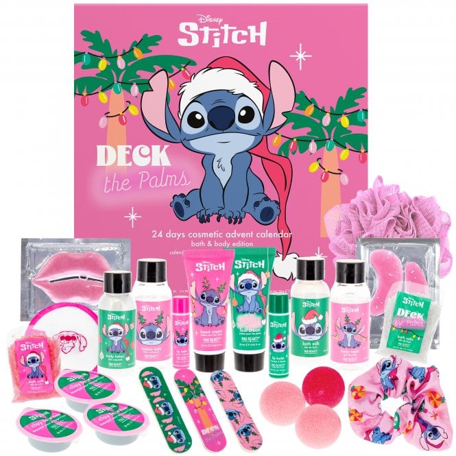 Mad Beauty Disney Stitch 24 Day Cosmetic Advent Calendar bath and body edition