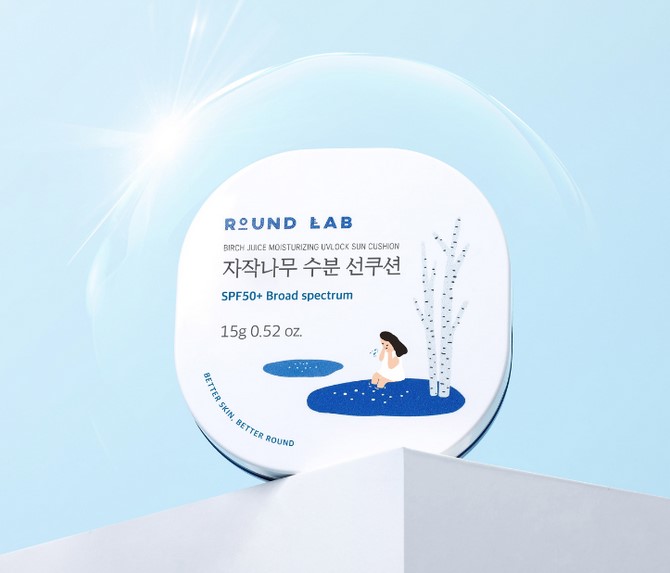 Round Lab, Birch Juice Moisturizing UVLock Sun Cushion, SPF 50+ Round Lab, Birch Juice Moisturizing UVLock Sun Cushion, SPF 50+