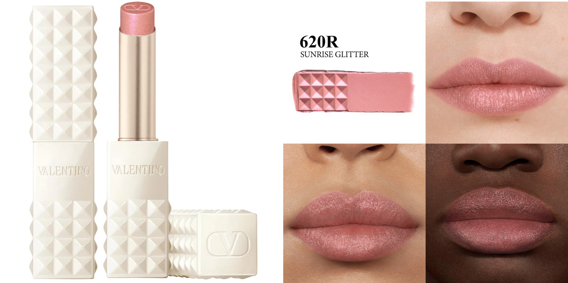 Valentino Spike Valentino Lip Shimmer Stick in Sunrise Glitter