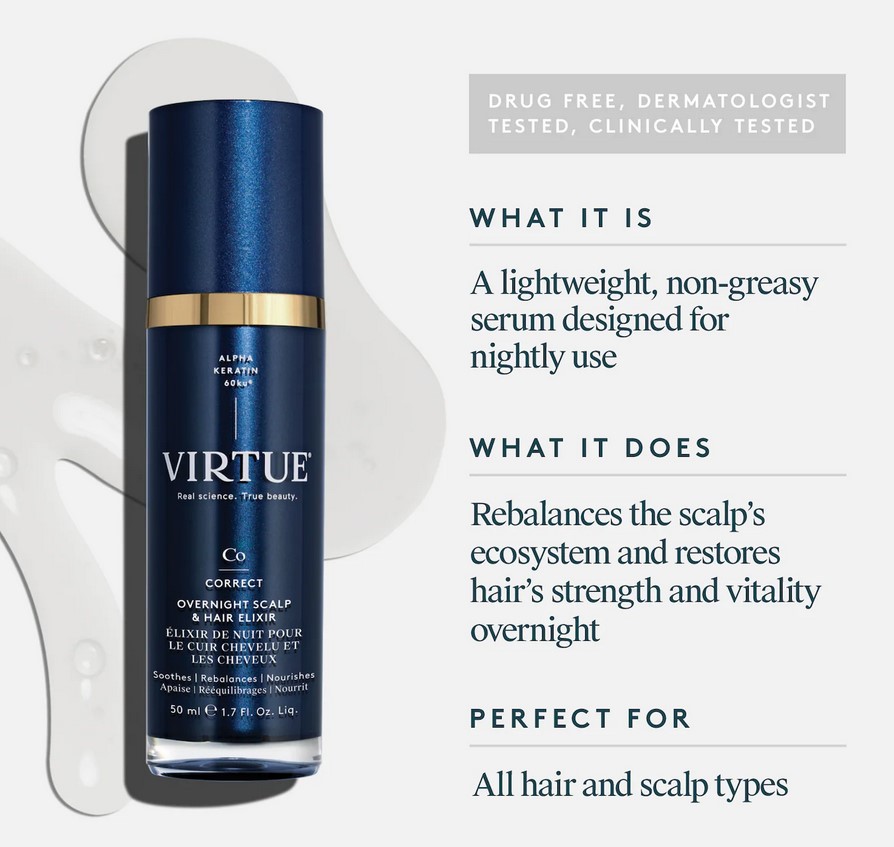 Virtue Overnight Scalp and Hair Elixir Virtue Overnight Scalp and Hair Elixir