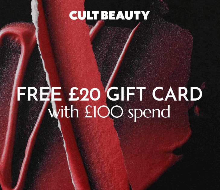 Unlock a £15 gift card when you spend £75 or £20 when you spend £100 at Cult Beauty + 15-20% off with code BDCB or BDAY15 Unlock a £15 gift card when you spend £75 or £20 when you spend £100 at Cult Beauty + 15-20% off with code BDCB or BDAY15