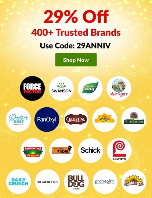29% off savings every day on 400+ trusted brands at iHerb