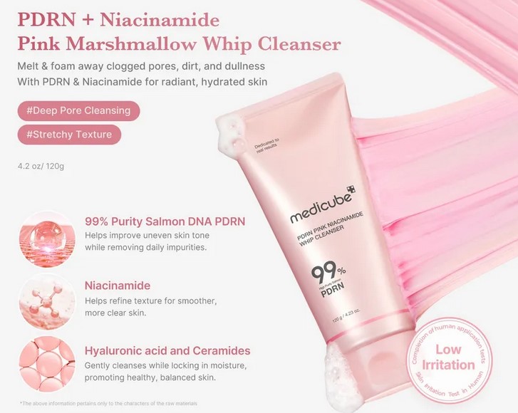 medicube PDRN Pink Niacinamide Whip Cleanser medicube PDRN Pink Niacinamide Whip Cleanser