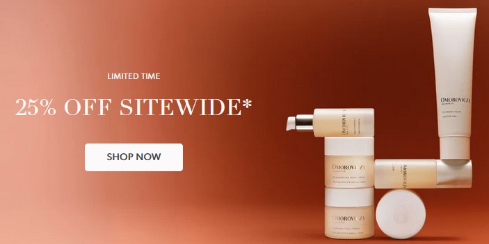 25% off sitewide at Omorovicza