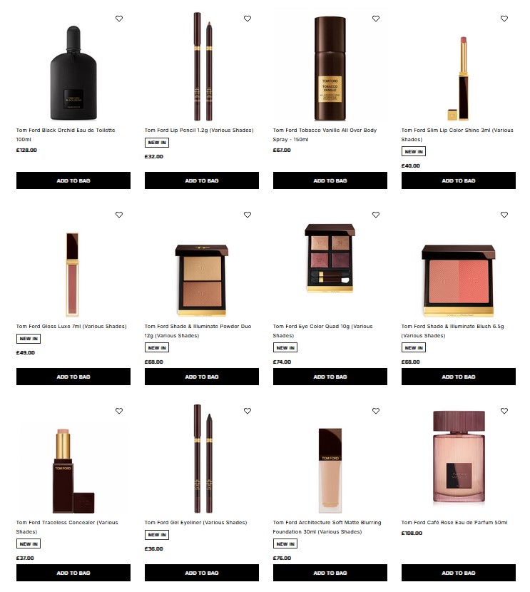 Tom Ford has landed at Cult Beauty Tom Ford has landed at Cult Beauty