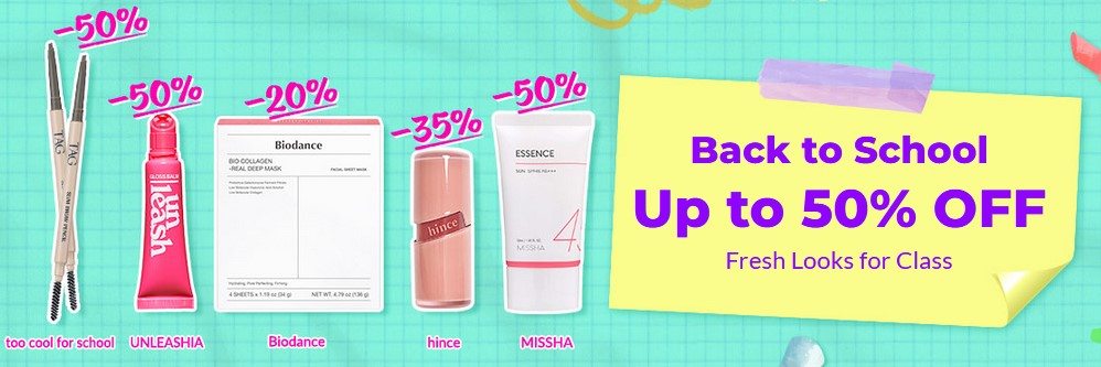 Up to 50% off selected at Yesstyle