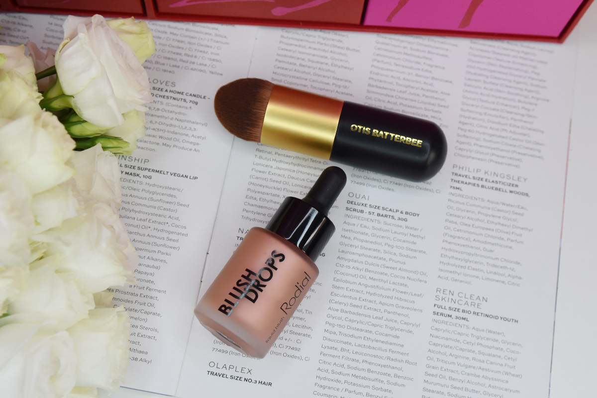 Otis Batterbee Bullet Blusher Brush & Rodial Blush Drops in Sunset Kiss