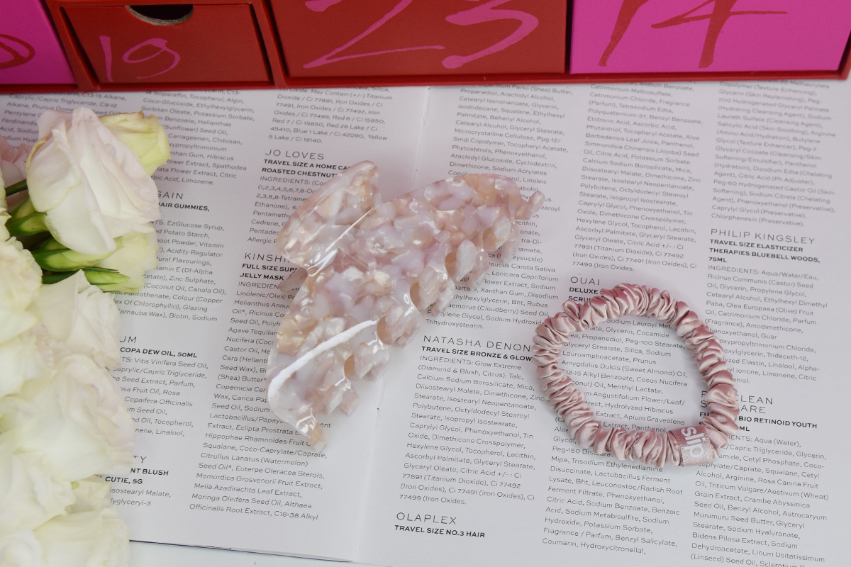 Minimalista The Crown Clip Heavenly and Slip Pure Silk Skinny Scrunchy in Pink