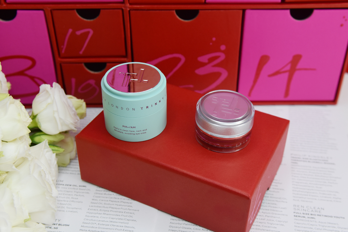 Trinny London Tiptoe In 5% PHA Exfoliant and Trinny London Sheer Shimmer in Mama