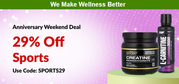 29% off Sports at iHerb