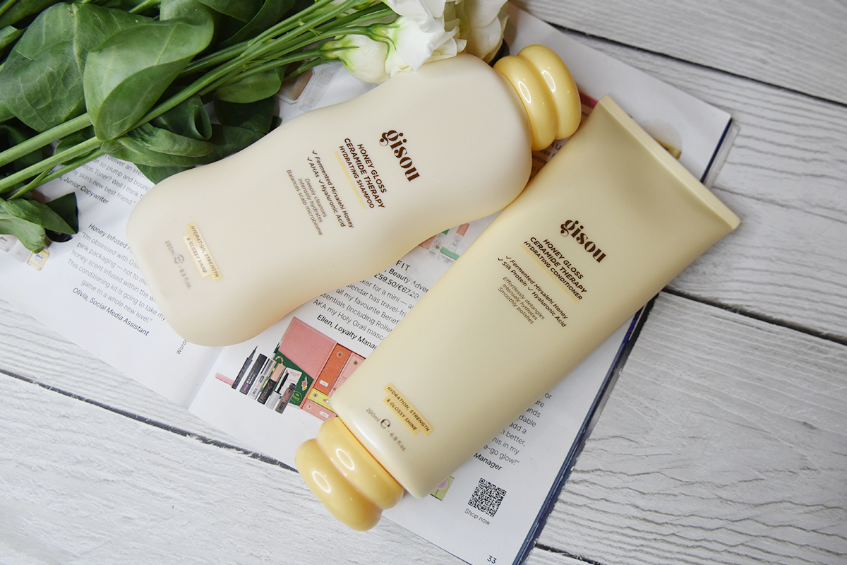 Gisou Honey Gloss Ceramide Therapy Hydrating Shampoo and Conditioner Review